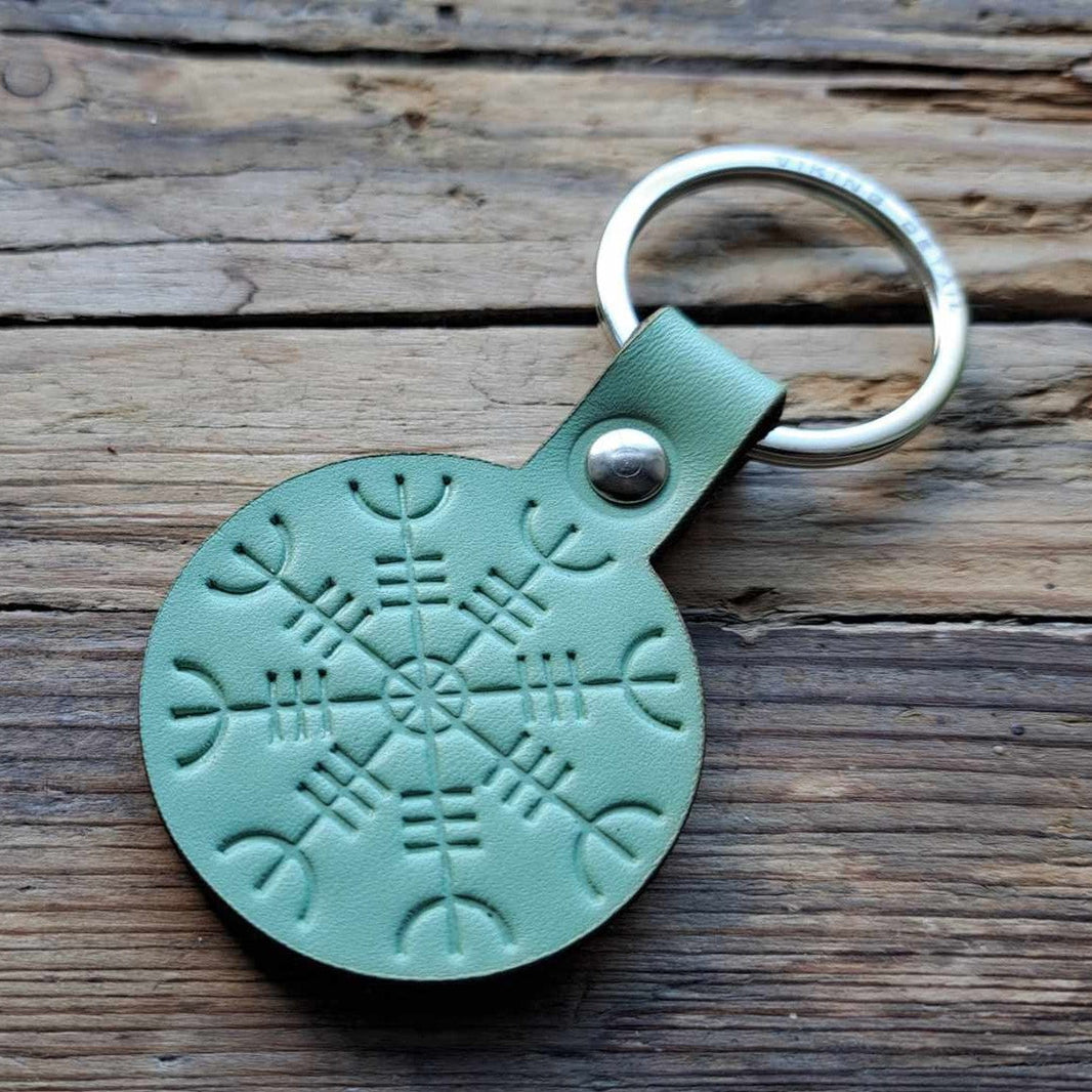 Leather Keyring | Viking Detail - Mint