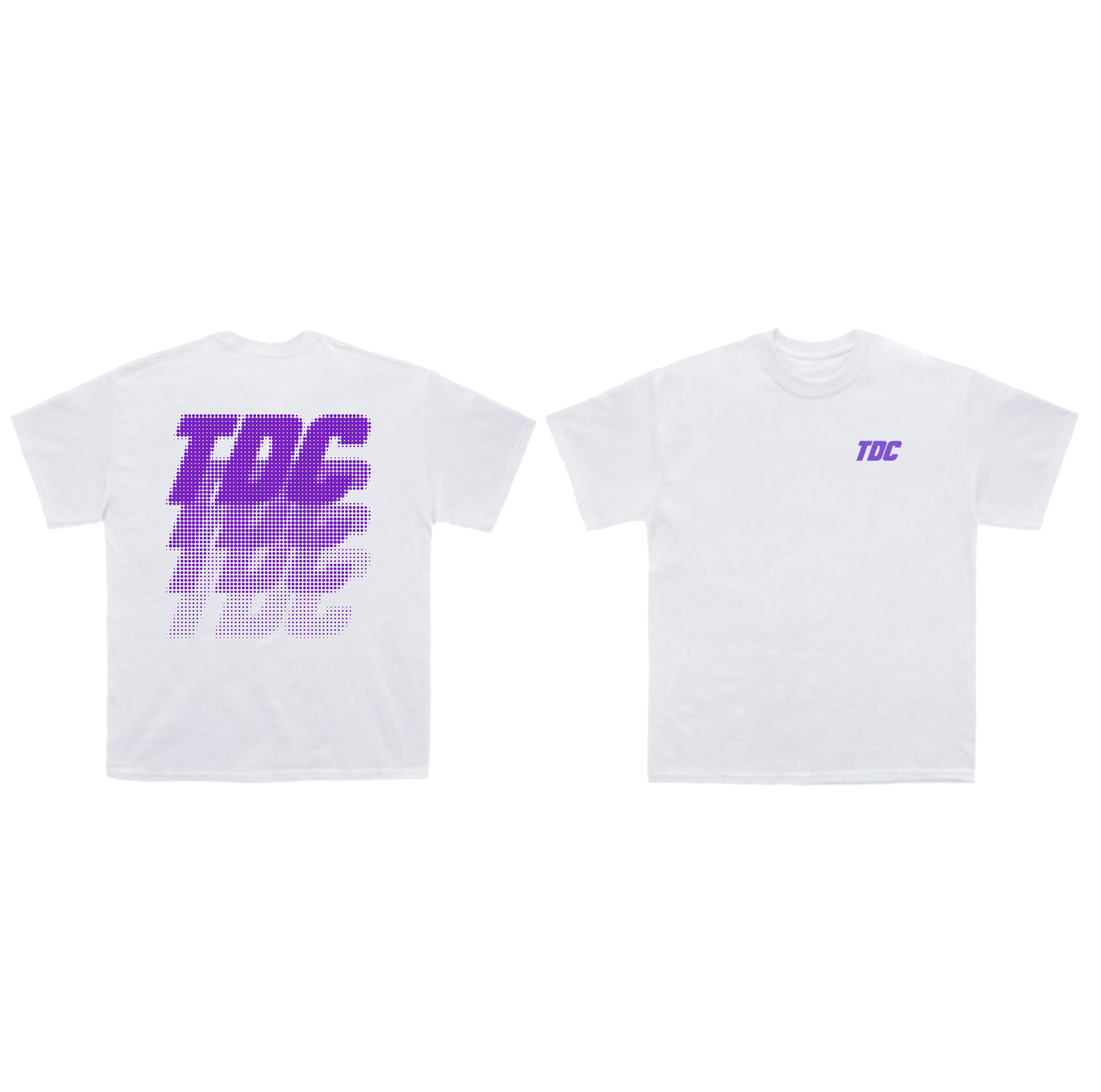 トップス PROFESSIONAL T-SHIRT (WHITE x PURPLE) L T-Shirt | Purple Halftone – ICONBOX