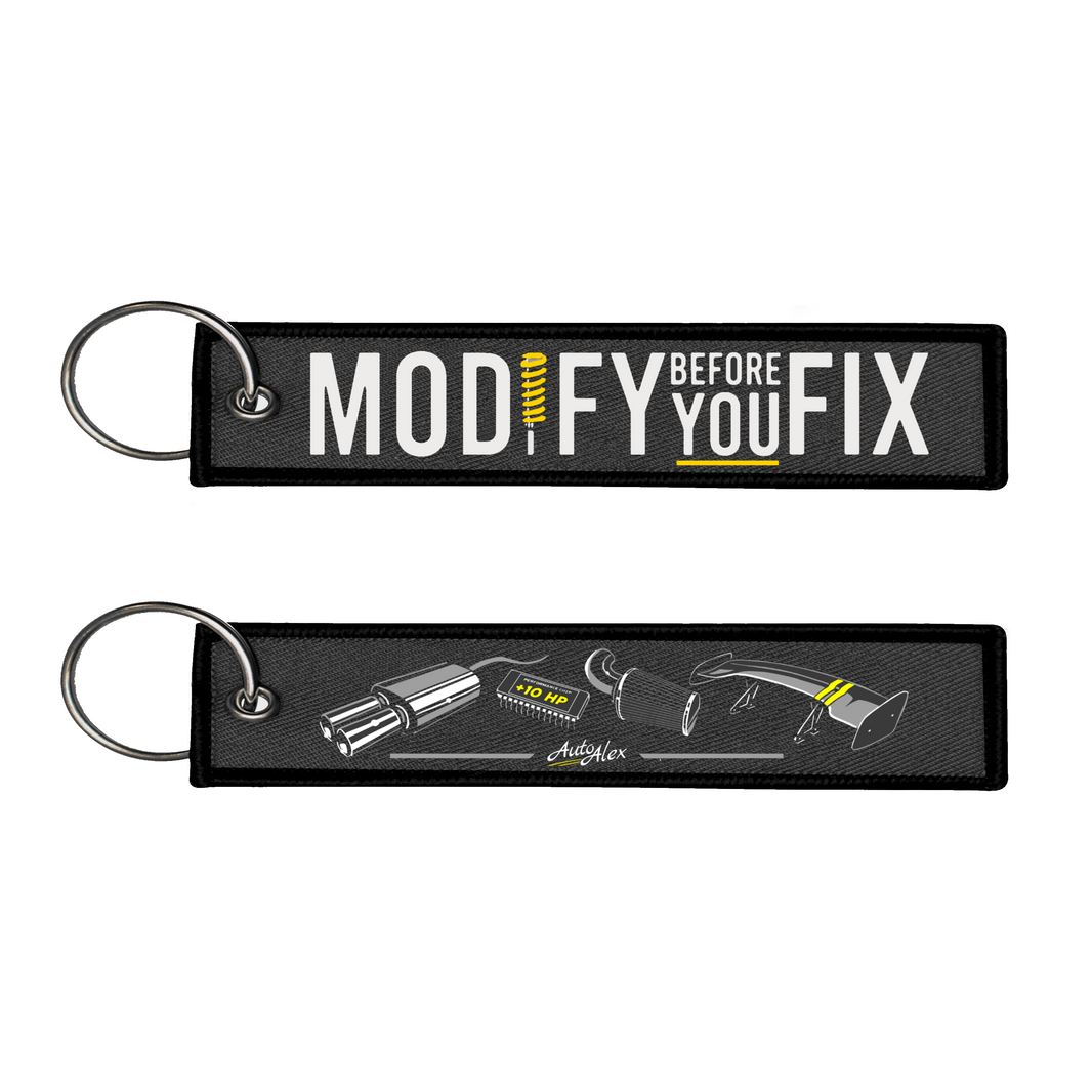 Fabric Keyring | Modify before you fix