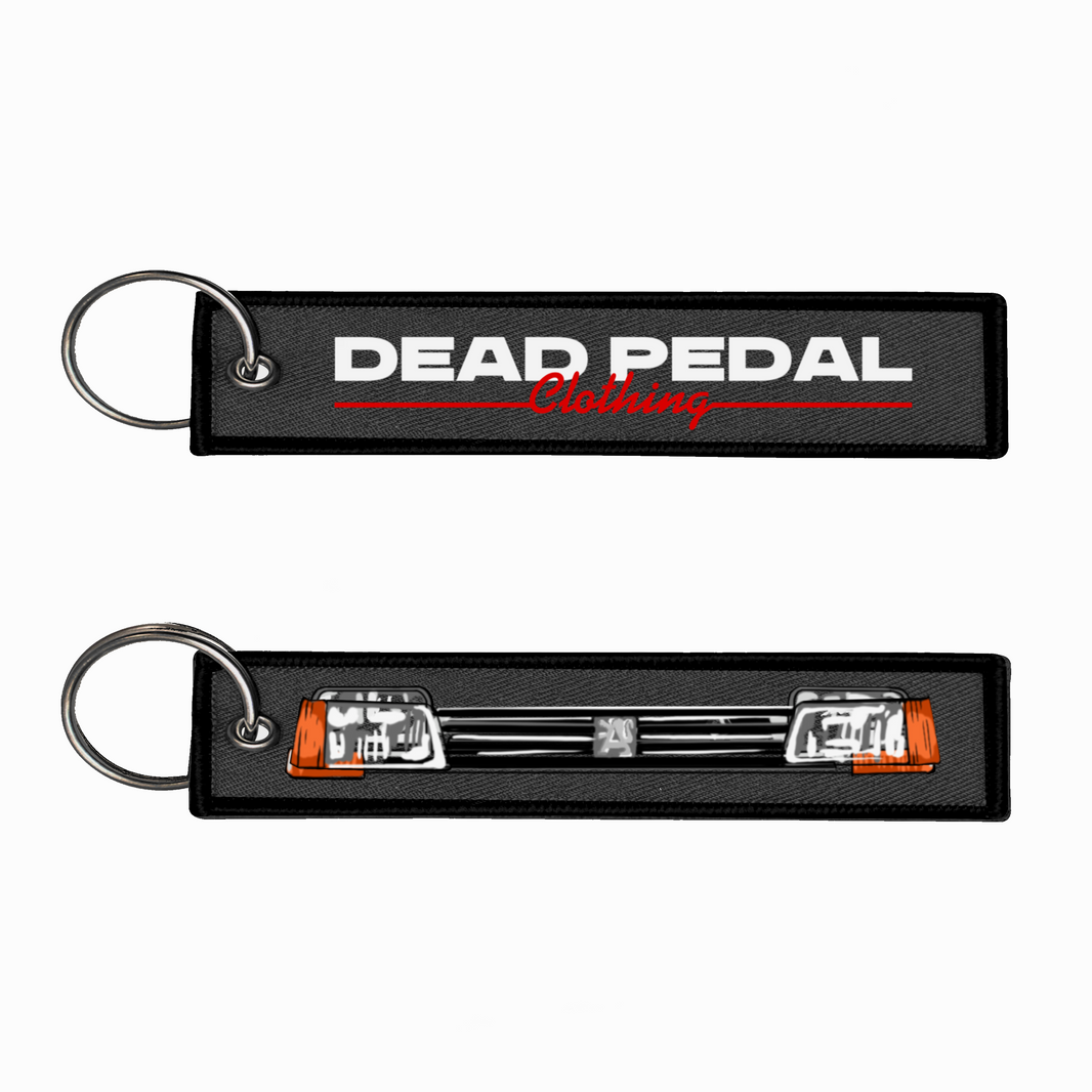 Fabric Keyring | Dead Pedal Peugeot 205 GTI