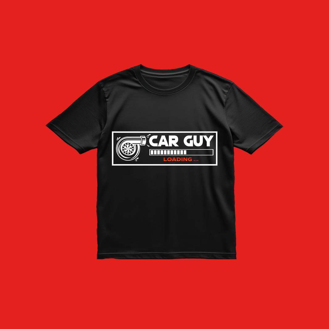T-Shirt | Child - Car Guy Loading - Black