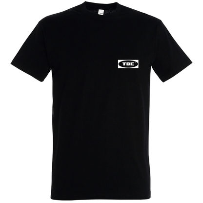 Deep Black Printed T-shirt Front