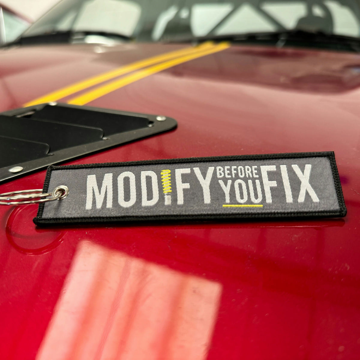 Fabric Keyring | Modify before you fix