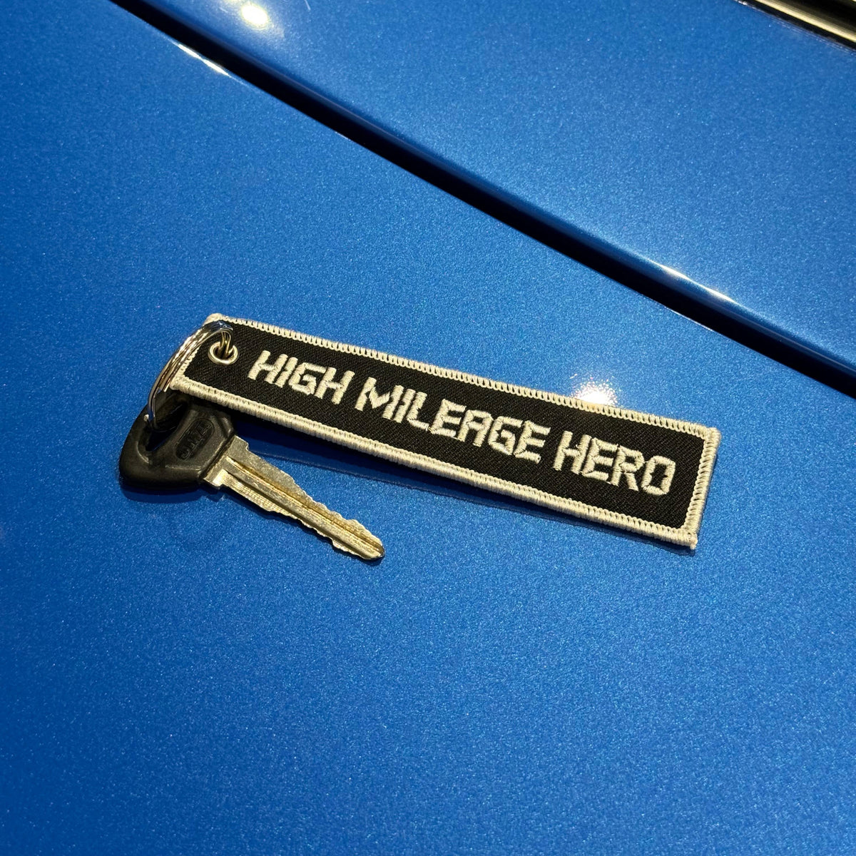 Fabric Keyring | High Mileage Hero - 200k