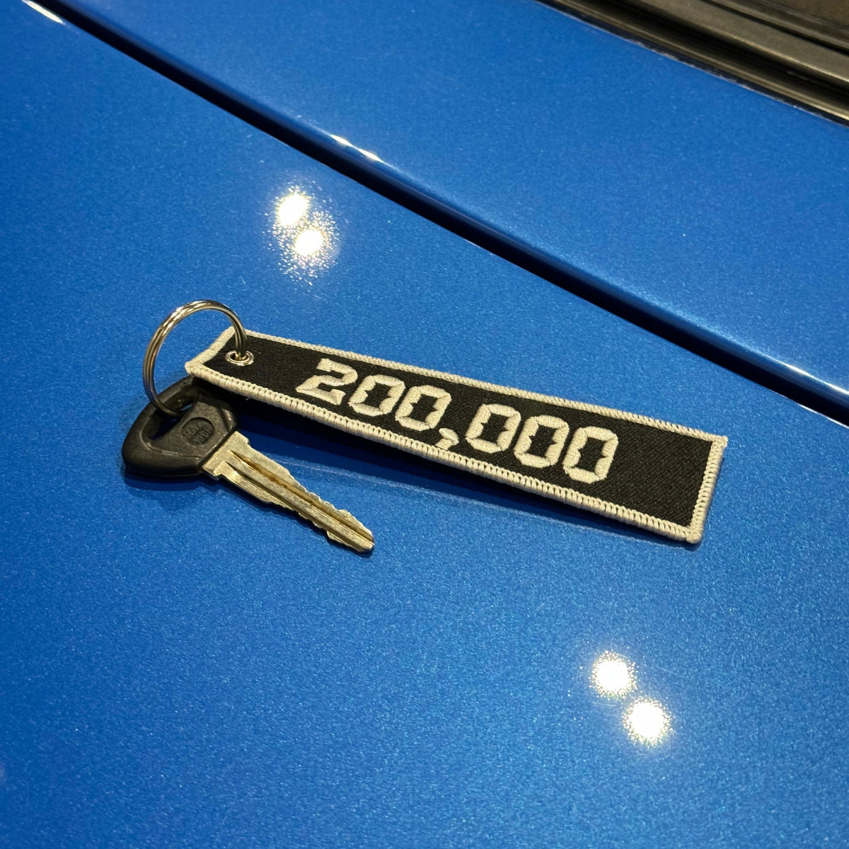 Fabric Keyring | High Mileage Hero - 200k