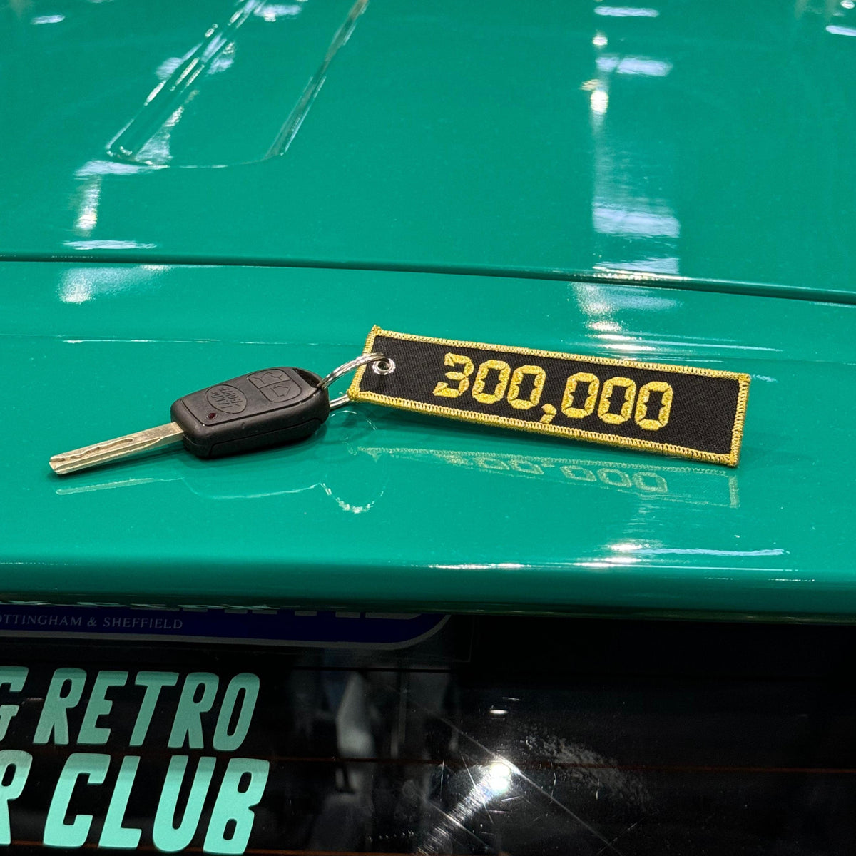 Fabric Keyring | High Mileage Hero - 300k