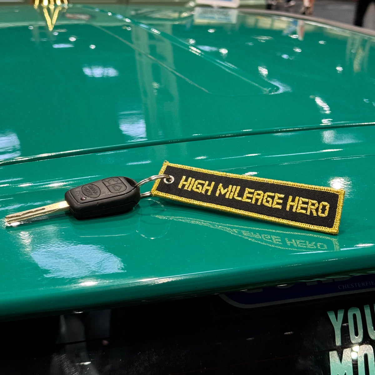 Fabric Keyring | High Mileage Hero - 300k
