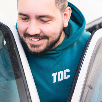 Heavyweight Hoodie | TDC Teal/Light Grey