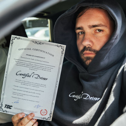 Heavyweight Hoodie | Certified Driver Charcoal