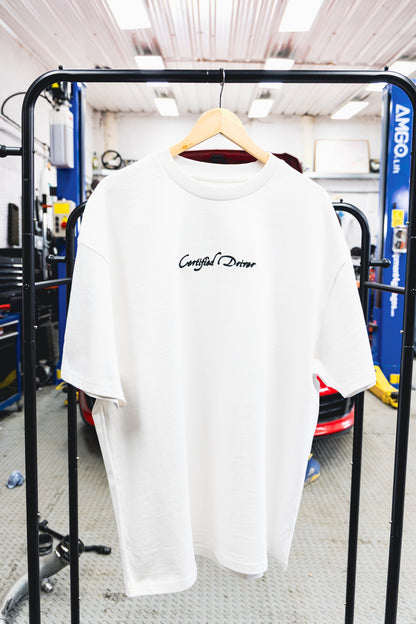 Heavyweight T-Shirt | Certified Driver White