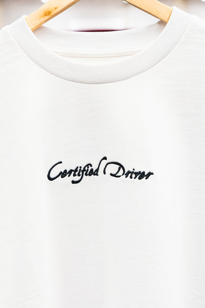 Heavyweight T-Shirt | Certified Driver White
