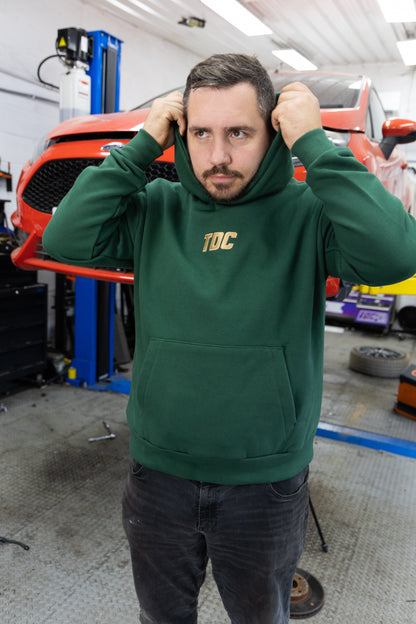 Heavyweight Hoodie | TDC Bottle Green/Tan