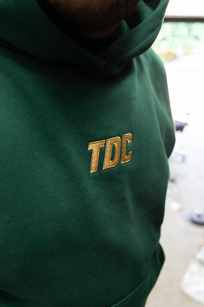Heavyweight Hoodie | TDC Bottle Green/Tan