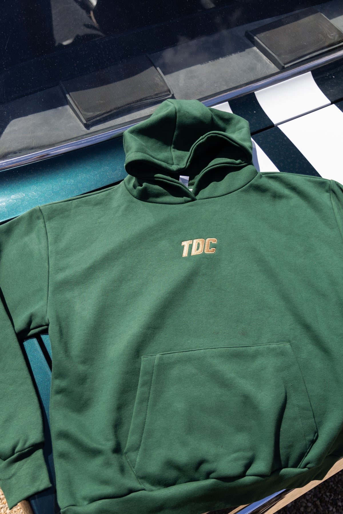 Heavyweight Hoodie | TDC Bottle Green/Tan