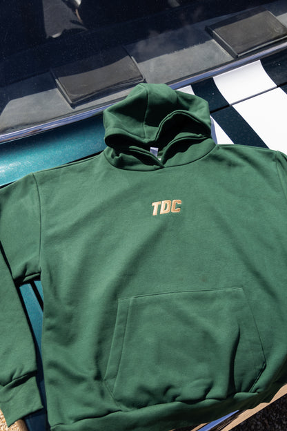 Heavyweight Hoodie | TDC Bottle Green/Tan