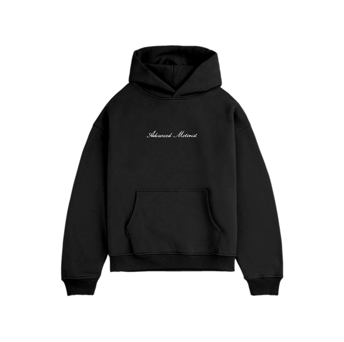 Heavyweight Embroidered Hoodie | Advanced Motorist Black