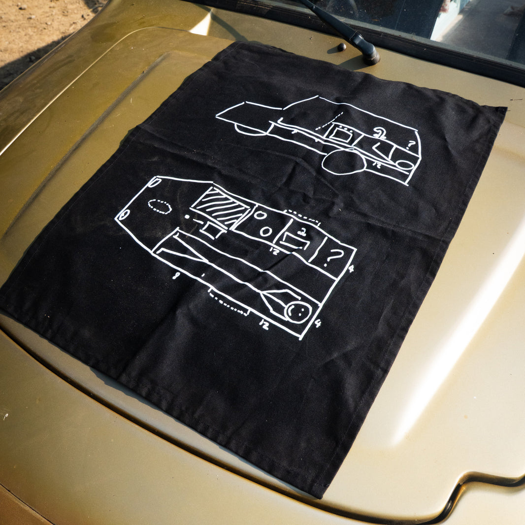 Nan's Kitchen Tea Towel Black ONLY AVAILABLE FOR 48 HOURS