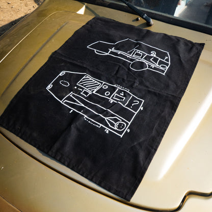 Nan's Kitchen Tea Towel Black ONLY AVAILABLE FOR 48 HOURS