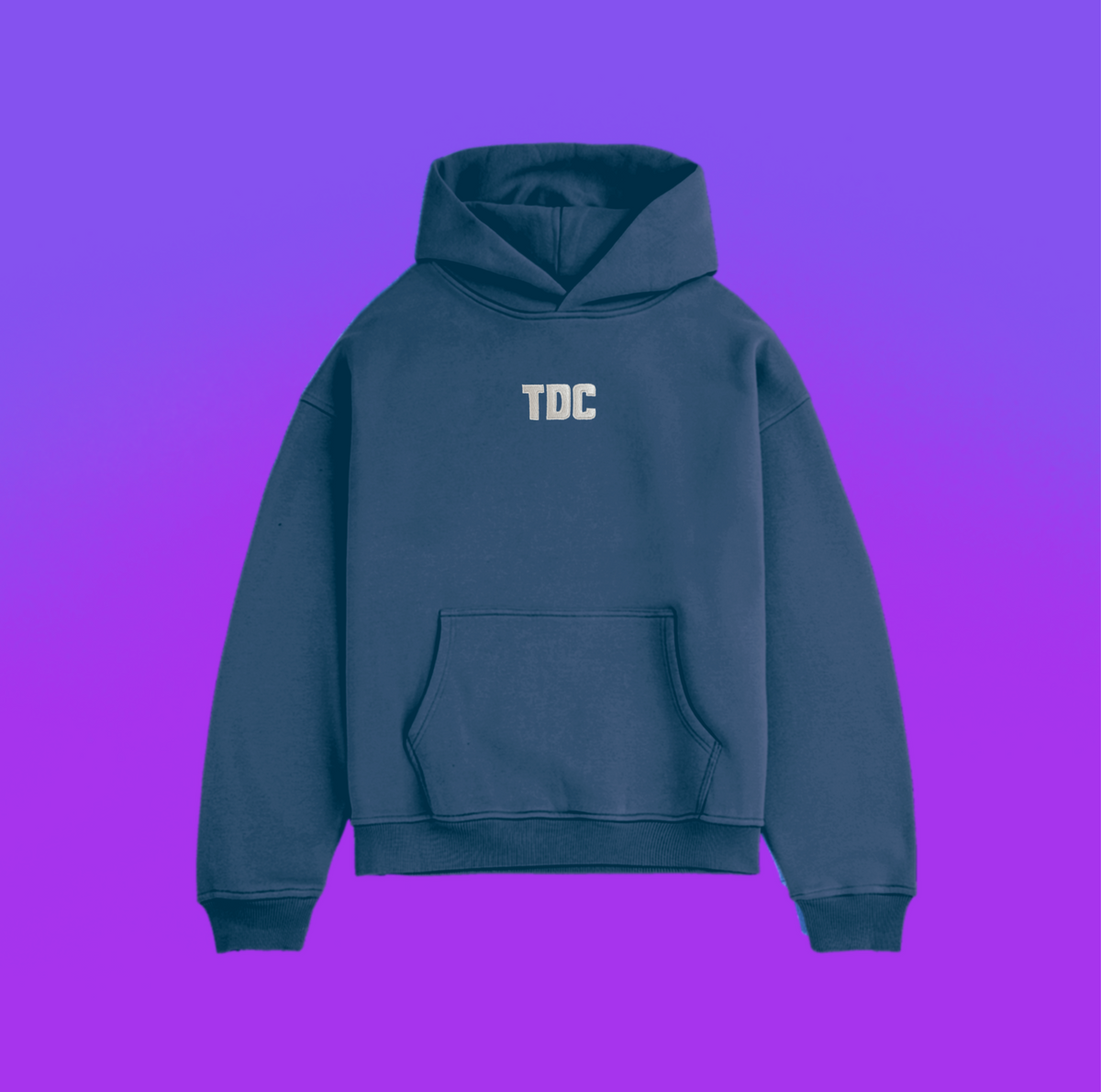 Heavyweight Hoodie | TDC Airforce Blue/Light Grey