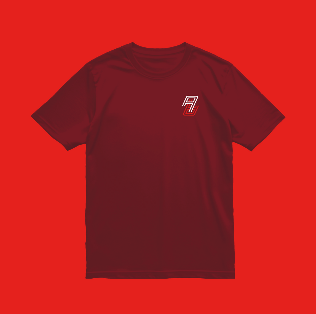 T-Shirt | AA Embroidered Burgundy