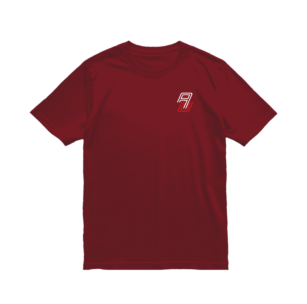 T-Shirt | AA Embroidered Burgundy