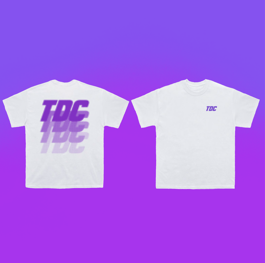 T-Shirt | Purple Halftone