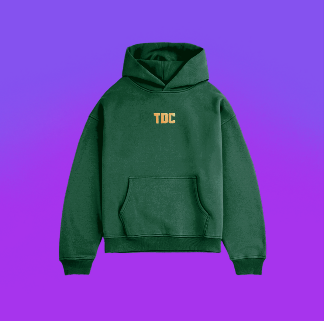 Heavyweight Hoodie | TDC Bottle Green/Tan