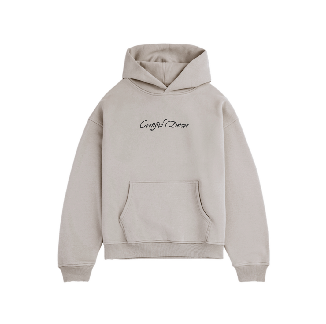 Heavyweight Hoodie | Certified Driver Natural Stone