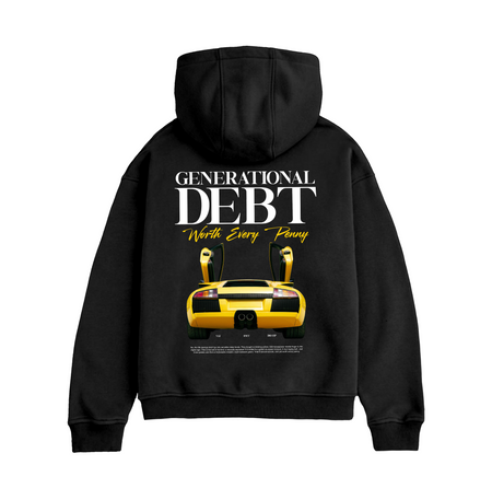 Heavyweight Hoodie | Generational Debt Black