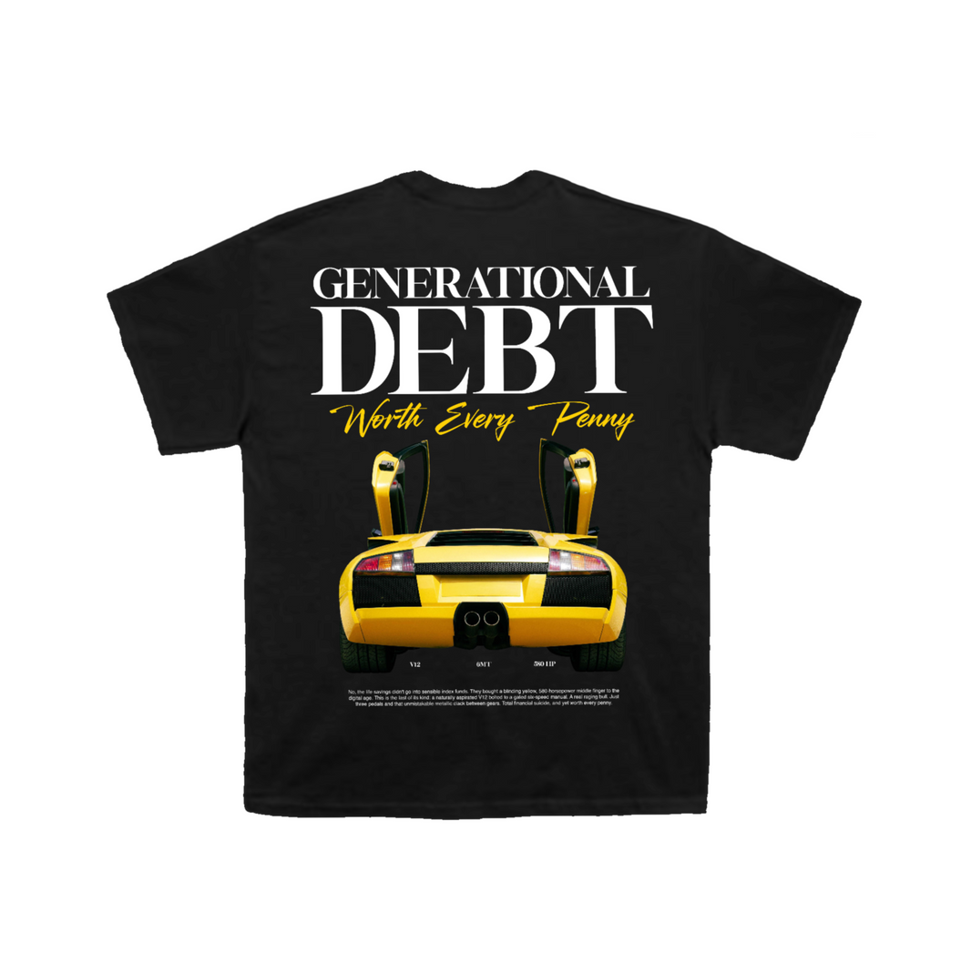 Heavyweight T-Shirt | Generational Debt Black