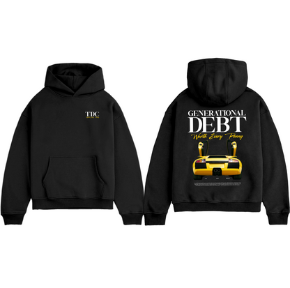 Heavyweight Hoodie | Generational Debt Black