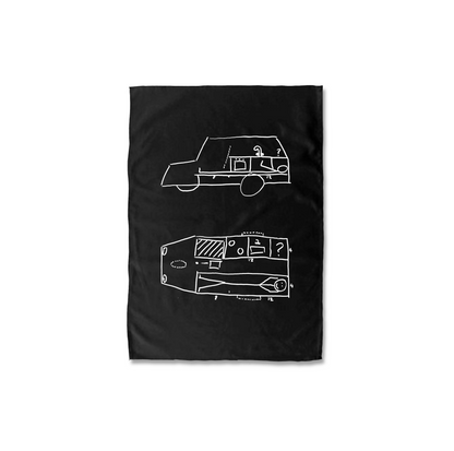 Nan's Kitchen Tea Towel Black ONLY AVAILABLE FOR 48 HOURS
