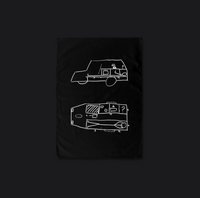 Nan's Kitchen Tea Towel Black ONLY AVAILABLE FOR 48 HOURS