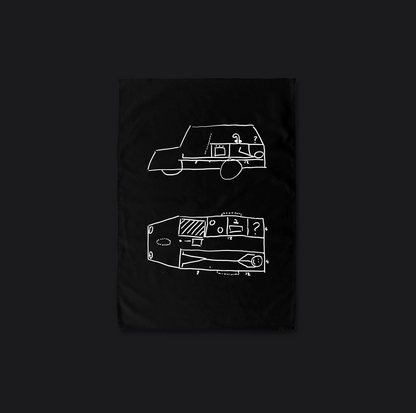 Nan's Kitchen Tea Towel Black ONLY AVAILABLE FOR 48 HOURS