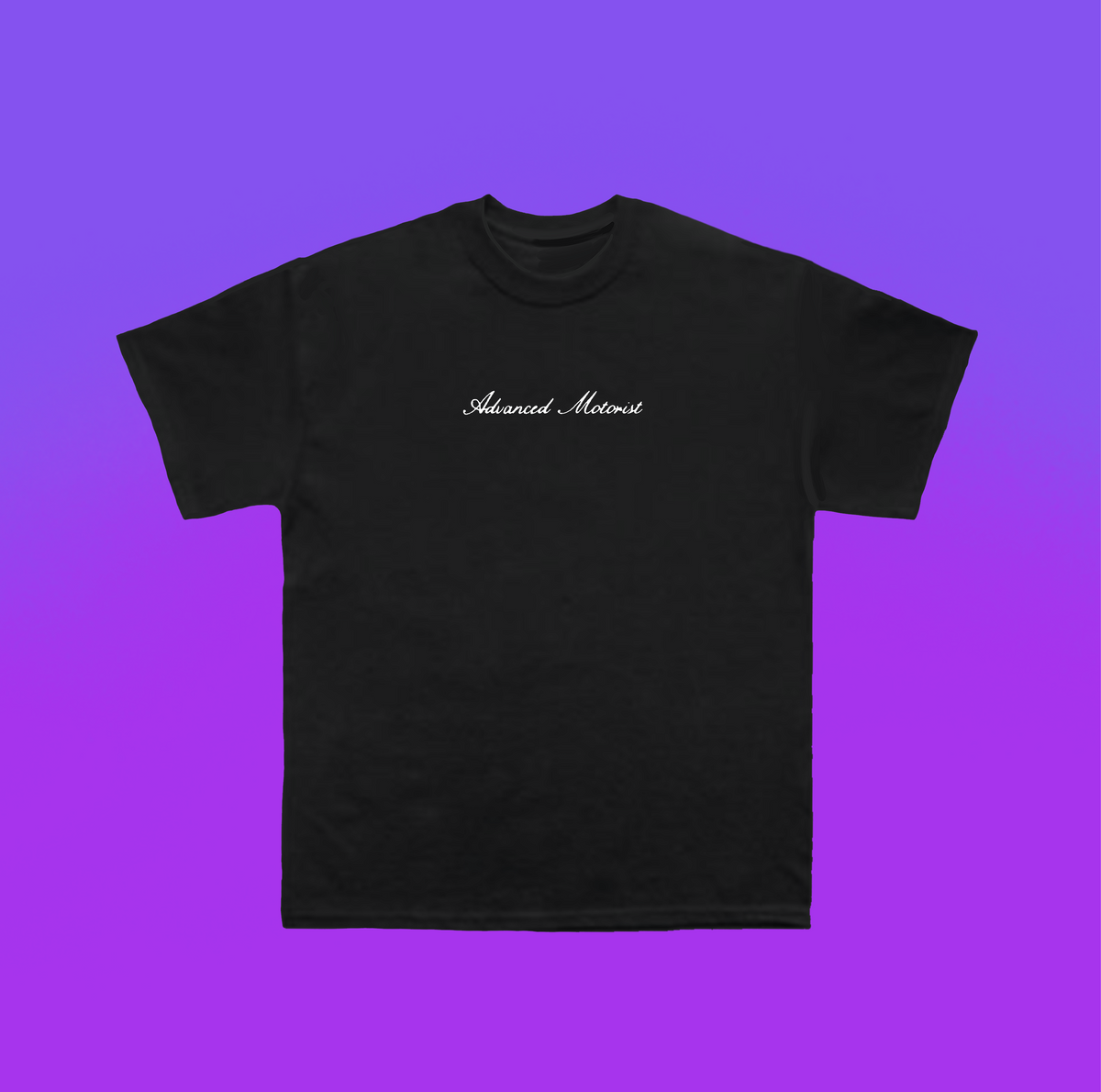 Heavyweight Embroidered T-Shirt | Advanced Motorist Black