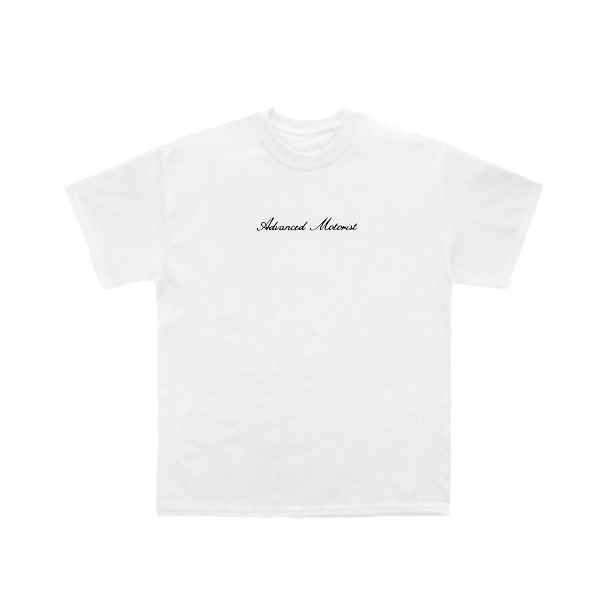Heavyweight Embroidered T-Shirt | Advanced Motorist White