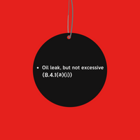 Air Freshener | Oil leak but not excessive