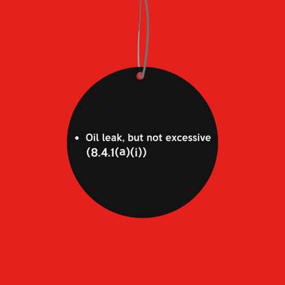 Air Freshener | Oil leak but not excessive
