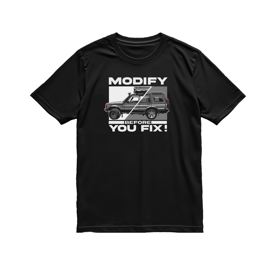 T-Shirt | Disco 2 Modify Before You Fix Mono