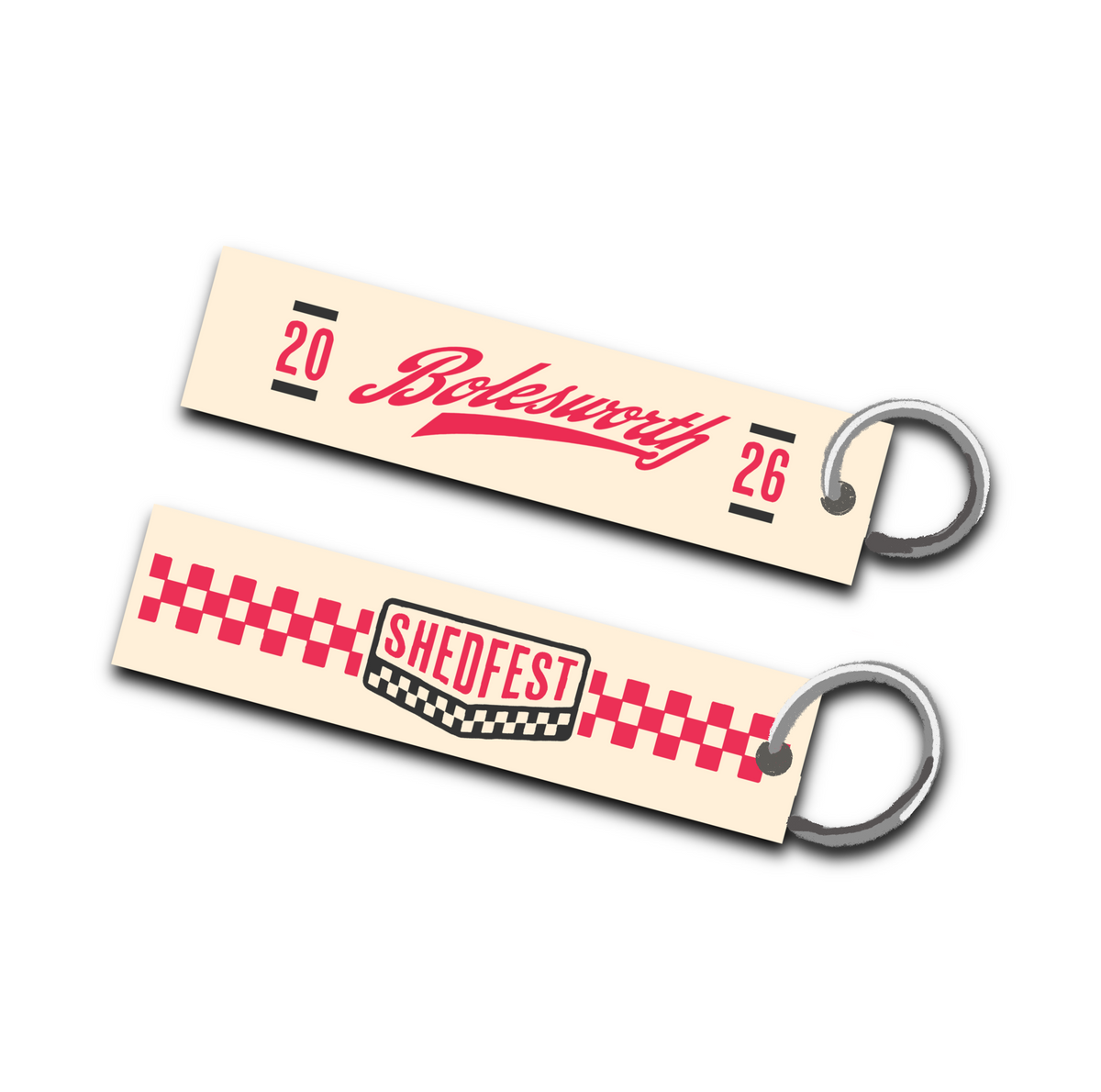 Fabric Keyring | Shedfest 2026 Cream