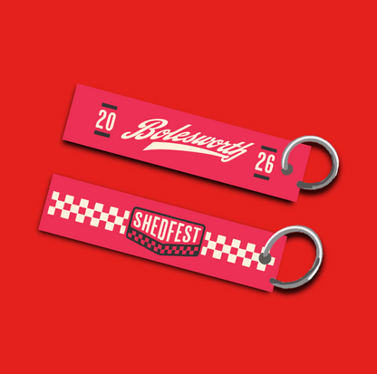 Fabric Keyring | Shedfest 2026 Red