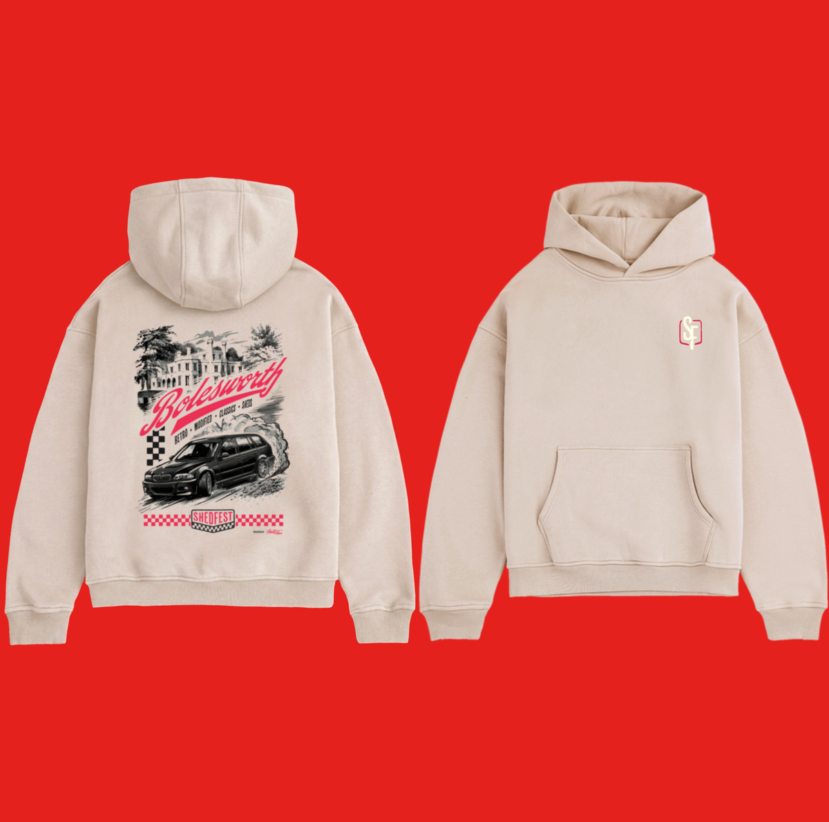 Heavyweight Hoodie | Shedfest - Stone