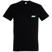 Deep Black Printed T-shirt Front